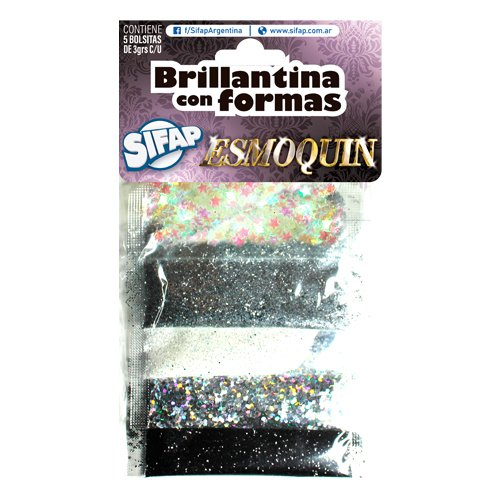 Brillantina C/Formas X 5
