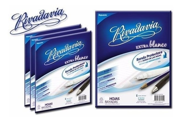 Rep. Rivadavia X 48 hojas Extra Blanco