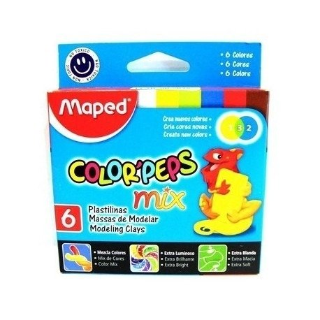 Plastilina Maped X 6 Surtidas