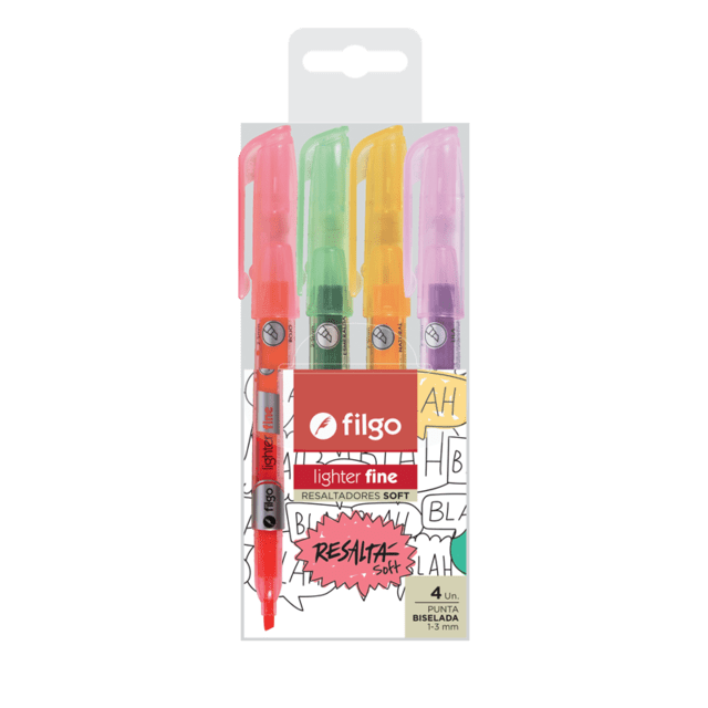 Resaltador Filgo Lighter Fine Soft X 4