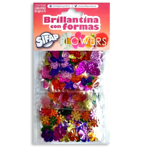 Brillantina C/Formas X 5