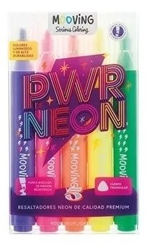 Resaltador Coloring Mooving X 5 Fluo