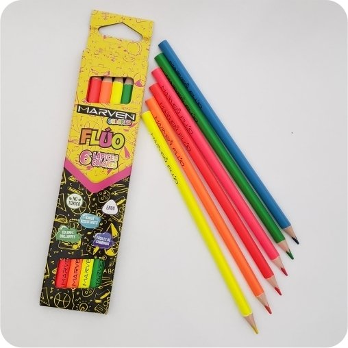 Pinturitas Marven X 6 Fluo