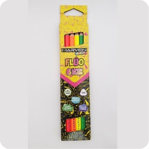 Pinturitas Marven X 6 Fluo