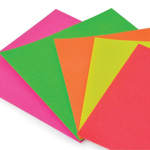 Papel Glase Fluor Chico Sobre X 8 Unidades