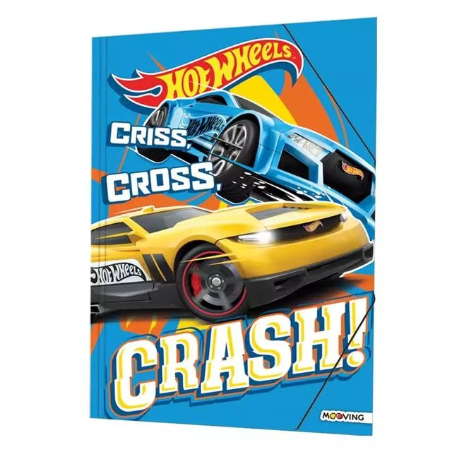 Carpeta Carton Solapa/Elastico Oficio Hot Wheels