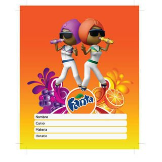 Separador De Materias Fanta Sprite escolar