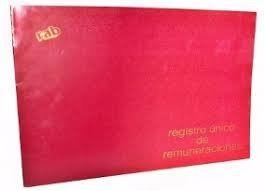 Libro Registro Remuneraciones Unico Tapa Flexible
