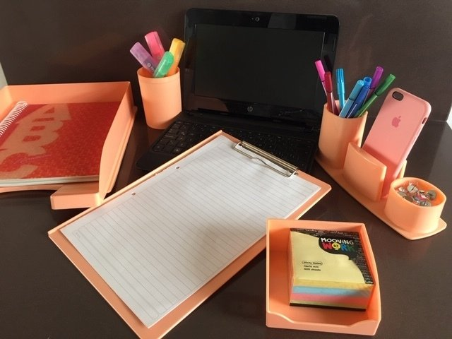 Set Escritorio Liggo Pastel 5 Productos