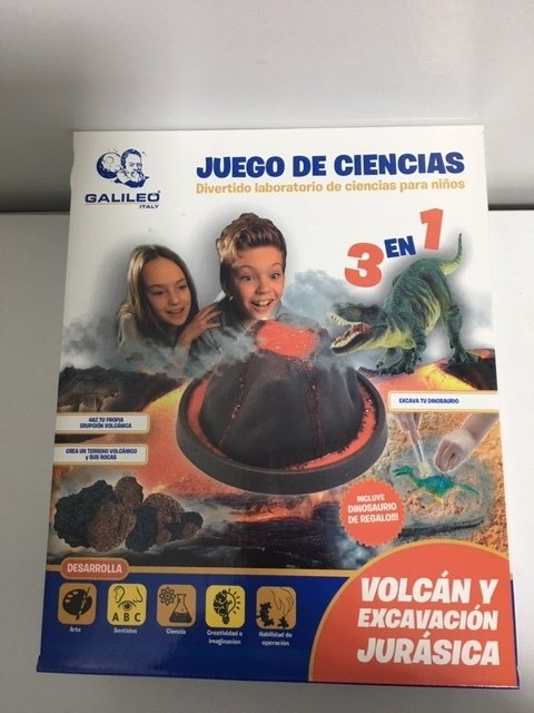 Juego De Ciencias Volcan Y Excavaciones Jurasica Jc 001