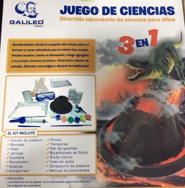 Juego De Ciencias Volcan Y Excavaciones Jurasica Jc 001