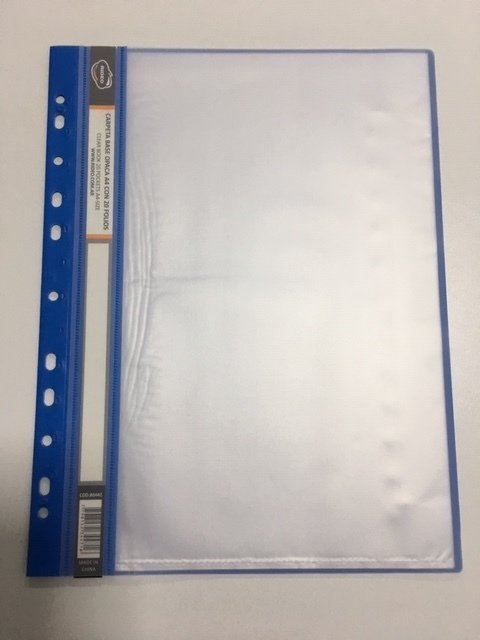 Carpeta A4 Foliada X 20 Base Opaca