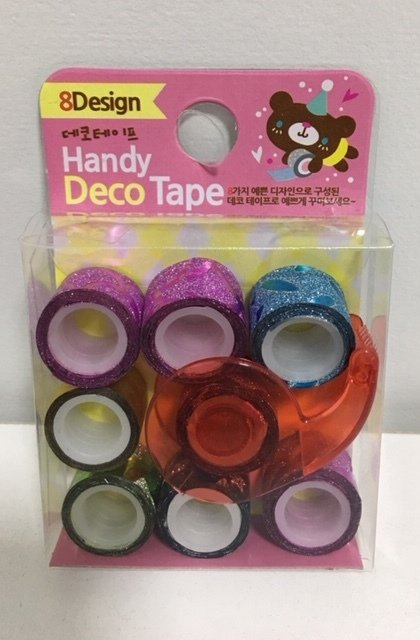 Cinta Glitter X 8 Con Dispenser