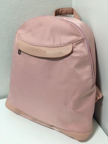 Mochila Amayra Pvc Seda Rosa Pastel 67.C3018.5