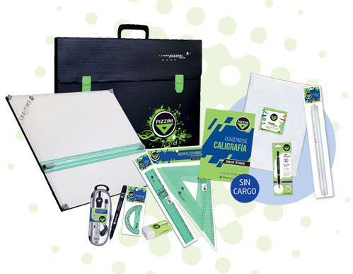 Kit Pizzini Tecnico Inicial 4   Con Tablero 50 X60