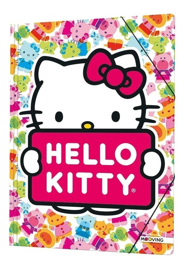 Carpeta Carton Solapa/Elastico Oficio Hello Kitty