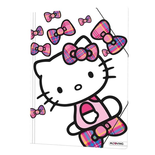 Carpeta Carton Solapa/Elastico Oficio Hello Kitty