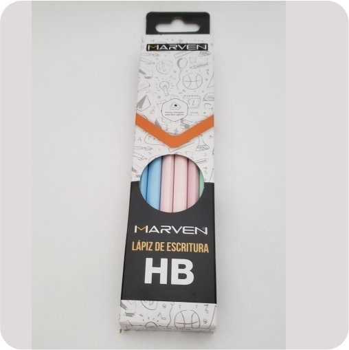 Lapiz Marven Negro Pastel