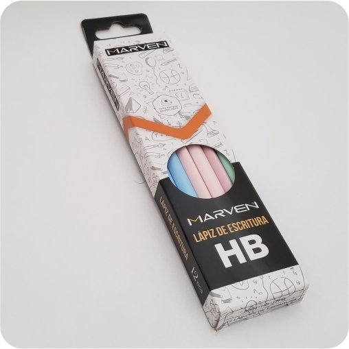 Lapiz Marven Negro Pastel