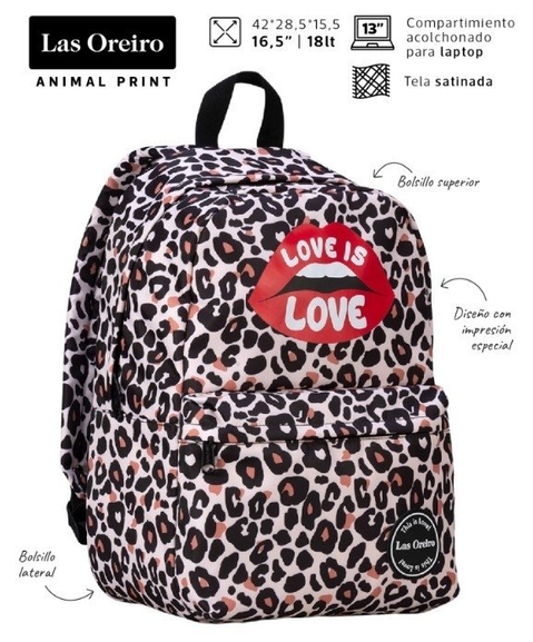 Mochila Las Oreiro Animal Print