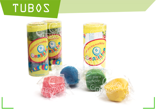 Masilina Tubo X 4 Colores
