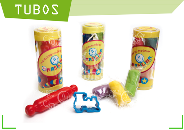Masilina Tubo X 3 Colores + Accesorio