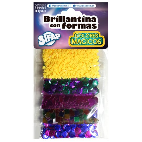 Brillantina C/Formas X 5