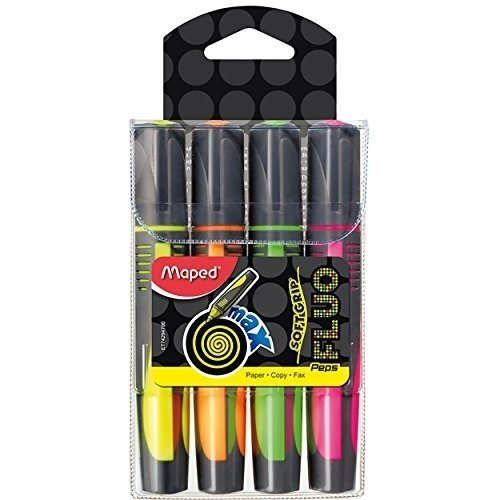Marcador Maped Fluo Peps Soft Grip Max X 4