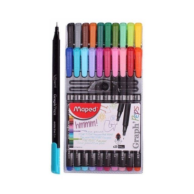 Marcador Maped Graph´Peps X 20