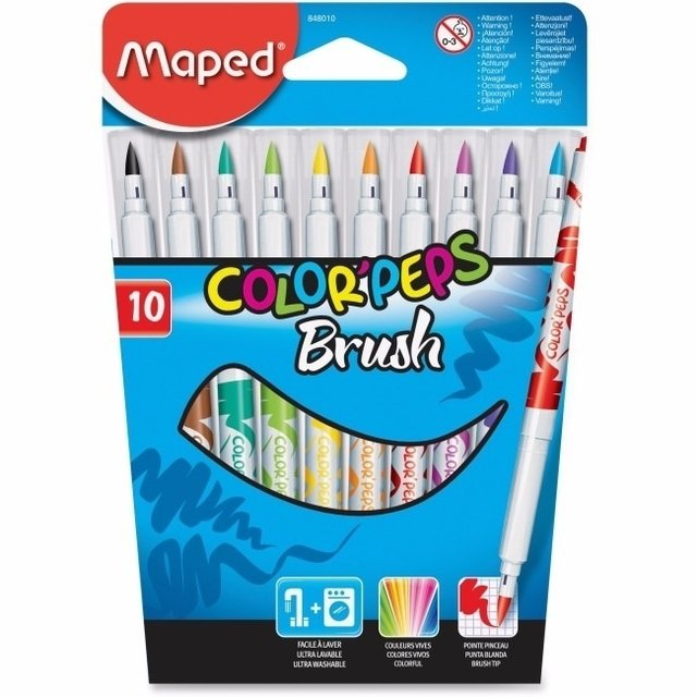 Marcador Maped Color Peps Brush X 10