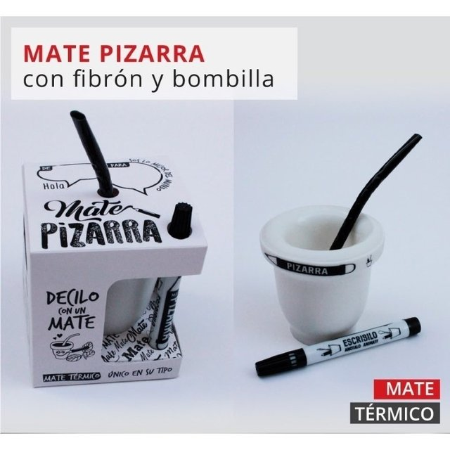 Mate Pizarra Decilo Con Un Mate