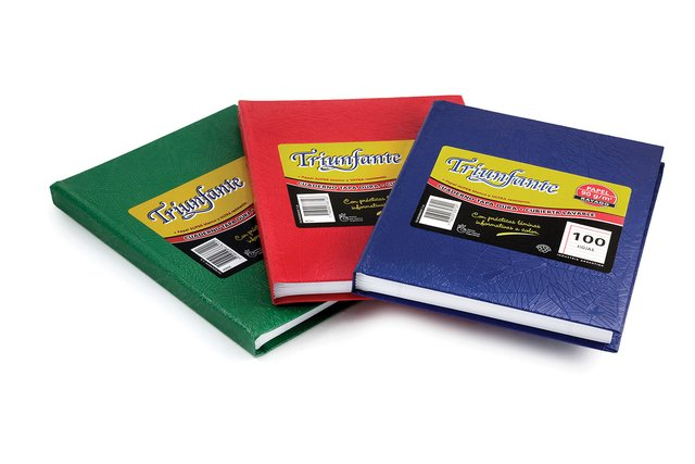 Cuaderno Triunfante tapa dura x 98 hojas cuadriculado
