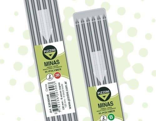 Minas 2 Mm Pizzini B X 5 Unidades
