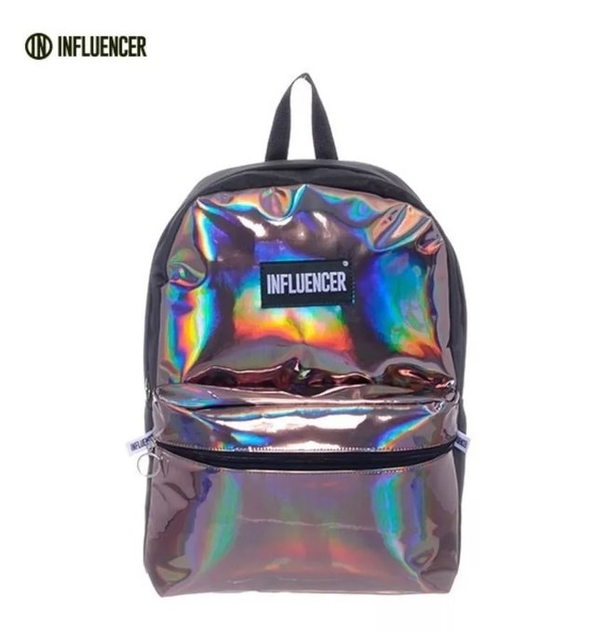 Mochila Influencer Tornasolada Pu 16.5"