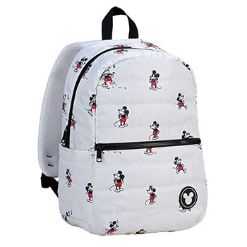Mochila Mickey Mouse Fluffy Blanca