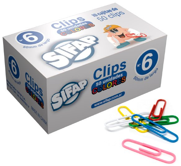 Clips Forrado X 100 En Caja
