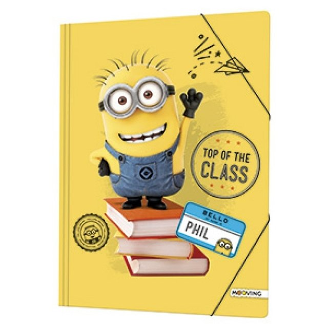 Carpeta Carton Solapa/Elastico Oficio Minions