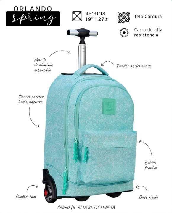 Mochila Orlando Spring Con Carro
