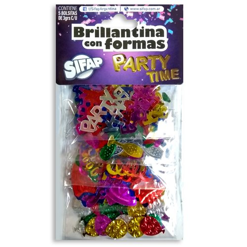 Brillantina C/Formas X 5