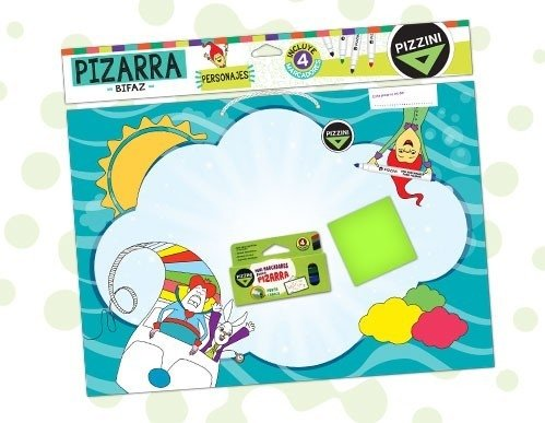 Pizarra Pizzini Bifaz con Marcadores