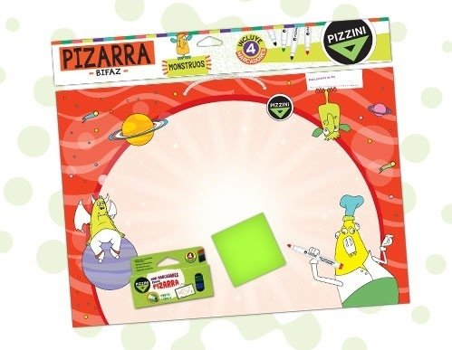 Pizarra Pizzini Bifaz con Marcadores
