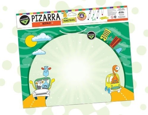 Pizarra Pizzini Bifaz con Marcadores