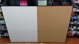 Pizarra Combinada 60 X 80 Cm Corcho/Blanca  Marco Metal