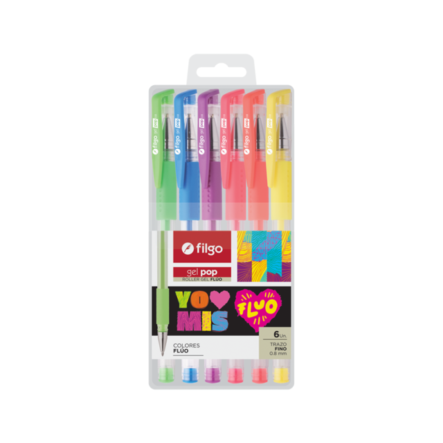 Roller Filgo Pop Fluo X 6