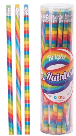 Lapiz Con Goma Rainbow