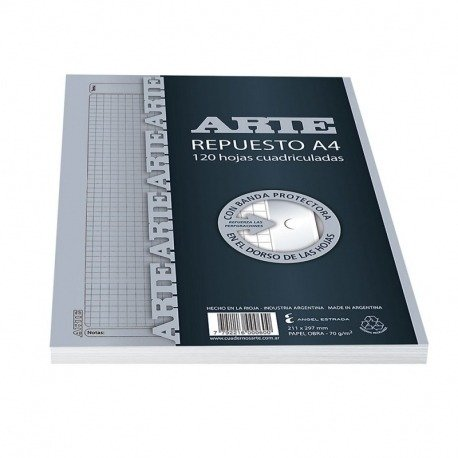Repuesto A4 Arte 120 Hojas