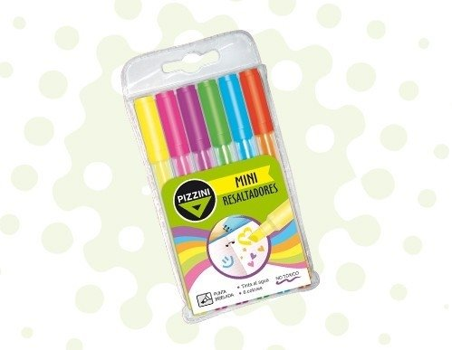 Marcador Pizzini Resaltador Mini X 6 Sur