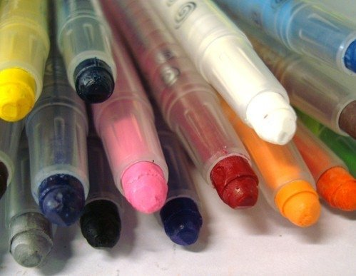 Crayon Retractil X 12 Largo Estuche Flexible