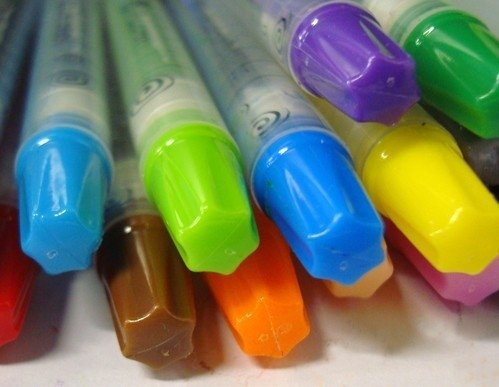 Crayon Retractil X 12 Largo Estuche Flexible