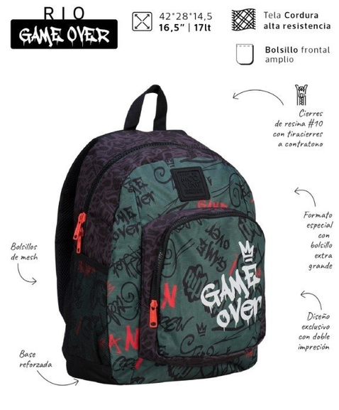 Mochila Rio Game Over